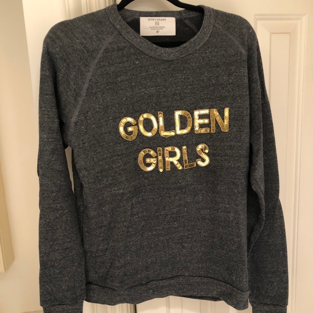 Bow & Drape NEW golden girl crew neck sweatshirt.
